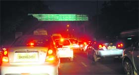 The traffic snarls continue till 7.30 pm on NH- 21