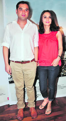 Co-stars Rhehan Malliek and Preity Zinta