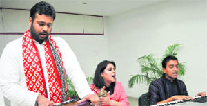 (L-R) Abhay Bhagat, Komal Gaba and Asim Singh Halwarvi