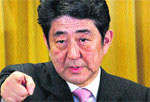 Shinzo Abe in Tokyo on Monday. Abes LDP and its ally won the elections with a 2/3rd majority. 