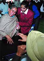 Jasbir Kaur, a resident of Malout, broke down before narrating the tale of her daughter who is based in Sydney, to IG Nirmal Singh Dhillon