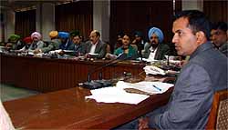 Deputy Commissioner Kamal Kishore Yadav speaks at a meeting convened in Bathinda on Tuesday regarding the 6th Economic Census