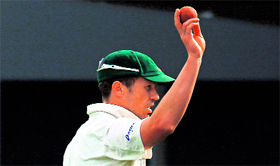 Peter Siddle scalps nine wicket on Tuesday.