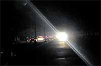 Lights on the road separating Sectors 27 and 28 have been non-functional for a long time.