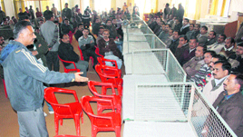 Employees are deputed for counting of votes in Dharamsala on Wednesday.