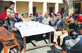 Railway officials provide energy-saving tips to employees during a seminar at the railway station in Ludhiana on Wednesday