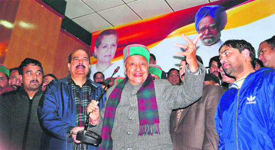 Congress veteran and five-time Chief Minister Virbhadra Singh, who led the partys campaign in the state, was elected by a record margin of 20,000 votes.