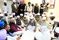 PCC chief Capt Amarinder Singh in Bhaini Sahib on Thursday