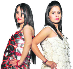 Models showcase the designer creations