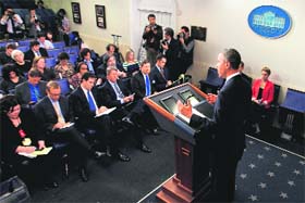 President Obama speaks about the fiscal cliff at the White House in Washington on Friday
