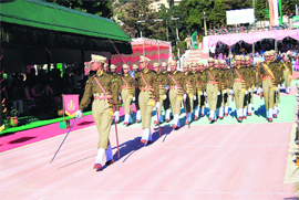 The newly inducted subordinate officers during a passing-out parade of the ITBP in Mussoorie on Saturday.