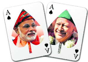 While the Gujarat election was Narendra Modi all the way, Virbhadra Singh  handed charge of the Congress campaign in Himachal at the last moment  showed what a well-received regional leader could do for the party.