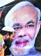Sections of Muslims in Gujarat might have made peace with Modi, but there is no love lost between the community and him at the national level.