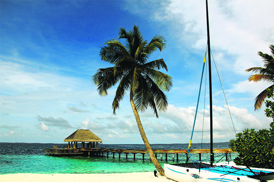 A holiday in the Maldives is mostly about the water and sand Photos by the writer