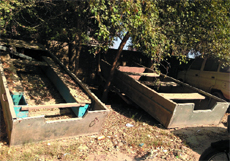 Rescue boats lying abandoned at the District Administrative Complex in Muktsar.