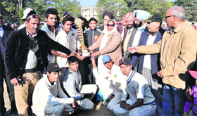 The Kanpur team that won the Bankelal Shah Memorial Under-15 Cricket Tournament in Dehradun on Sunday.