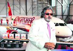 United Breweries Group and Kingfisher Airlines chairman Vijay Mallya.