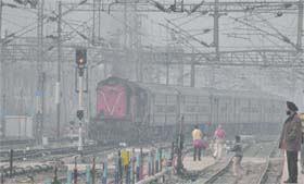 Most of the trains are running behind schedule in Ludhiana
