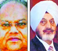 Joginder Pal Jain (L) & PS Gill