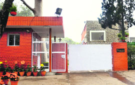 The residence of the Panjab University VC in Sector 14, Chandigarh.