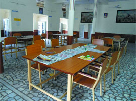 The Red Cross Public Library in Muktsar wears a deserted look on Wednesday. 