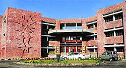 The facade of Government High School, Sector 50, Chandigarh