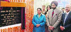 Dr Sudha Sharma, Member, CBDT, inaugurates the Ayakar Sewa Kendra in Palampur on Wednesday