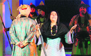 Actors perform a play "Sirhind Di Diwar" at the Shaheedi Jor Mela in Fatehgarh Sahib, on Thursday. 