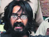 Not a joke: Cartoonist and activist Aseem Trivedi, arrested for sedition, also founded movement against internet censorship in India