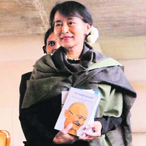 Tough questions: Aung San Suu Kyi questioned India why it courted Myanmars military junta instead of championing the cause of democracy
