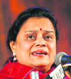 Vocalist Shobha Chaudhary at Harivallabh Sangeet Sammelan.