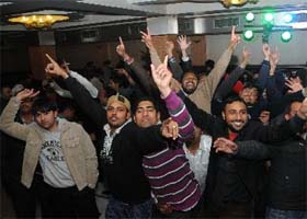 New Year celebrations remained a low-key affair in the city on Monday. There were however, sporadic parties hosted at some of the hotels in the city