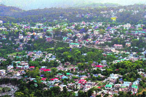 Areas around Dharamsala that are part of the town, but are still panchayats.