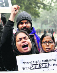 Raising the pitch against crime against women. 