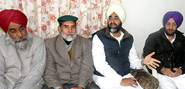 PPP chief Manpree Singh Badal with his party workers in Muktsar. The leaders were in town on Thursday to oversee arrangements for their public meetings