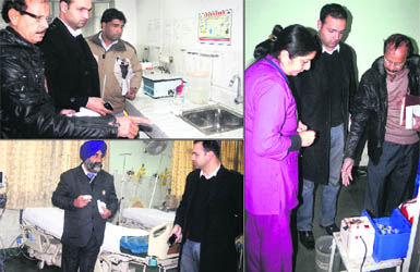 A team of the Punjab Pollution Control Board raids the Punjab Institute of Medical Sciences in Jalandhar on Thursday. 