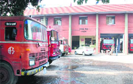 The fire station at Sector 5 in Panchkula.