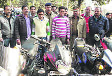 Motorcycle thieves nabbed by the police in Dehradun on Friday