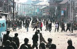 The 2010 summer unrest was a testing time for Chief Minister Omar Abdullah. A Tribune file photograph