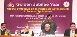 Experts discuss advances in forensic technology at a national symposium at the PGI in Chandigarh on Saturday.