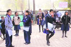 Schools in Chandigarh have reported thin attendance due to the cold wave conditions.