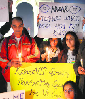 A large number of police personnel are on VIP duty, affecting basic policing. 
