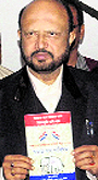 Asom Gana Parishad president Prafulla Kumar Mahanta releases the party's manifesto for the upcoming panchayat elections in Guwahati on Saturday