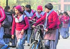 The cold wave has forced schools to extend the winter vacation .
