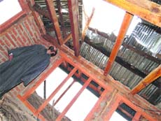 The house in Churanda village, which got damaged in Pakistani shelling on Sunday. 