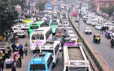 Residents are facing inconvenience due to frequent traffic jams. 