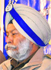SS Sandhu, CRPF IG, addresses mediapersons at Anantnag on Tuesday. Tribune photo: Amin War