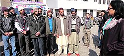 Deputy Commissioner, Nirmal Sharma, interacts with the fruit growers in Reasi on Tuesday