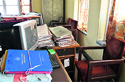 A view of a government office in Srinagar on Tuesday