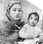 Aman with his mother Muni Devi in KarnaL